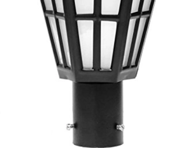 Das/GL/P Antic Aluminum Gate Light LED - (Multicolour) - BLACK, NA